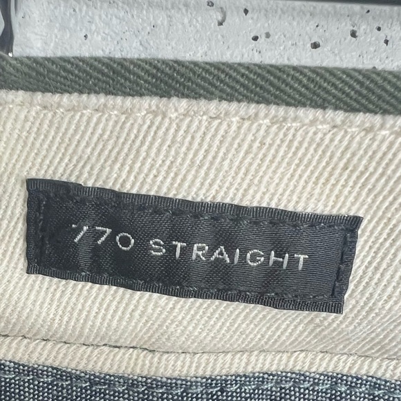 J.CREW 770 Straight Men's Flannel Lined Green Flat Front Pants Size 33 X 34 - Picture 11 of 13